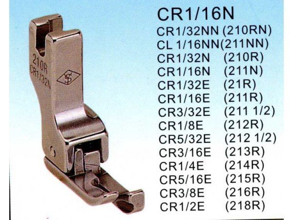 CR1/16N Presser Foot Sewing Machine Part